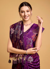 Excellent Saree in Purple Colour